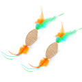 Cat Toy Feather Cardboard Scrather Toy Kitten